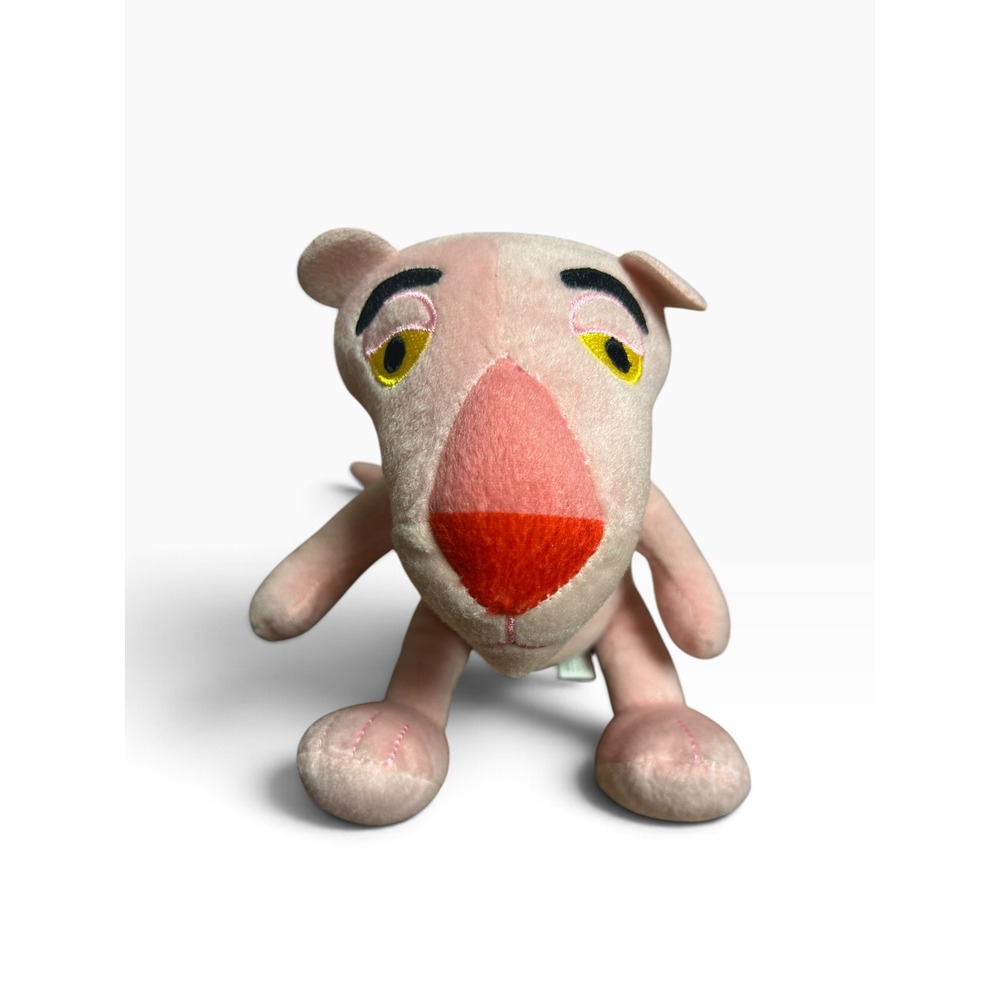 The Pink Panther Plush Stuffed Animal Toy Factory MGM Sitting Cartoon Figure